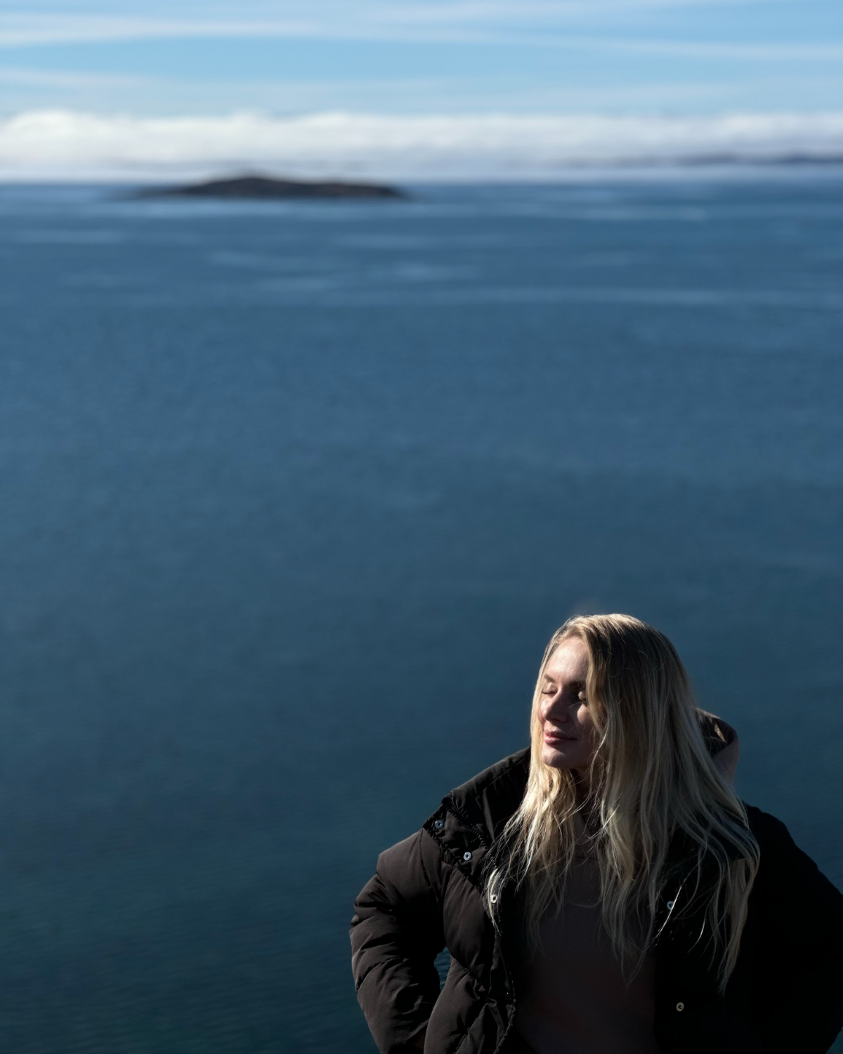 arctic light on open water